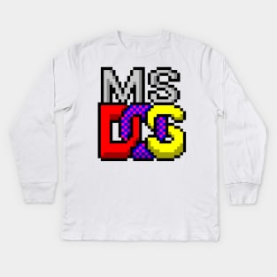 MS-DOS Kids Long Sleeve T-Shirt